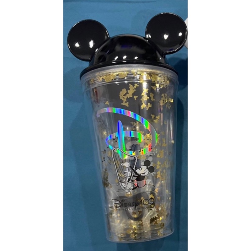 7-11 迪士尼系列 米奇造型雙層吸管杯 水杯 冷水壺-細節圖4