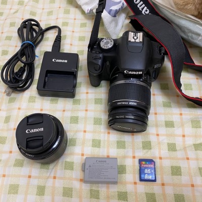 二手 Canon 500D 數位單眼相機 機身+鏡頭