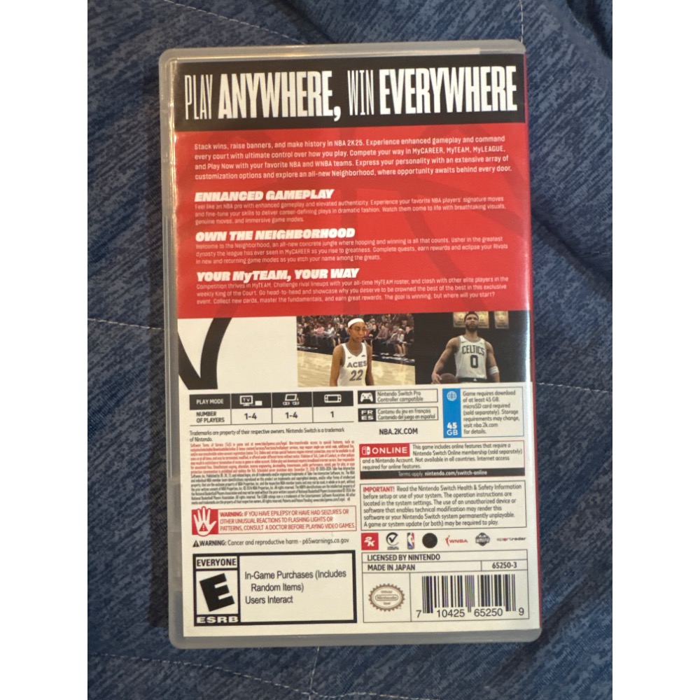 （領卷可免運）Switch/NS2通用-NBA2K25 歐版主文字幕-細節圖2