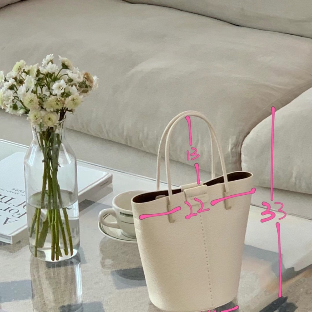 韓國代購🇰🇷破萬銷量手工牛皮水桶包🎀可手提側背（附兩款背帶）-細節圖5