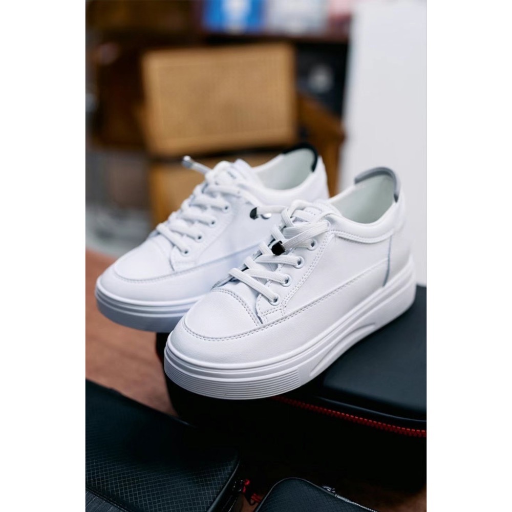 韓國代購🇰🇷必備百搭增高小白鞋-細節圖7