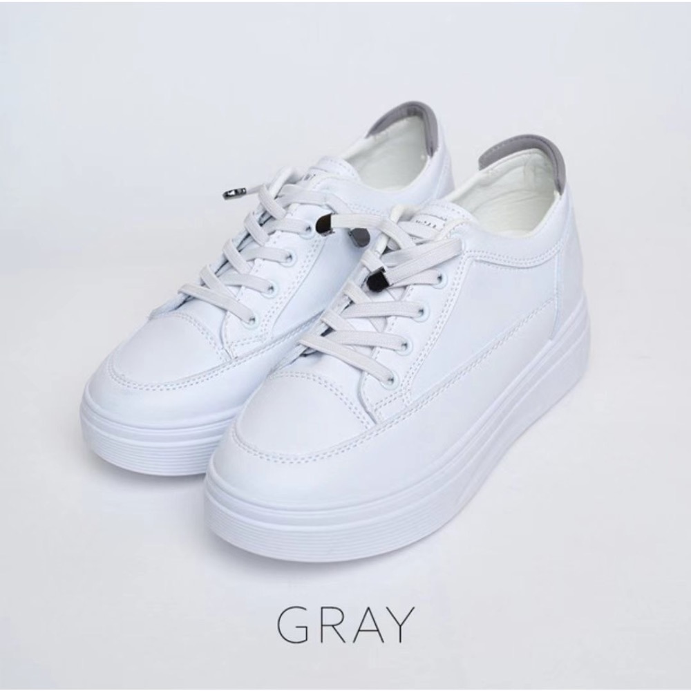 韓國代購🇰🇷必備百搭增高小白鞋-細節圖9
