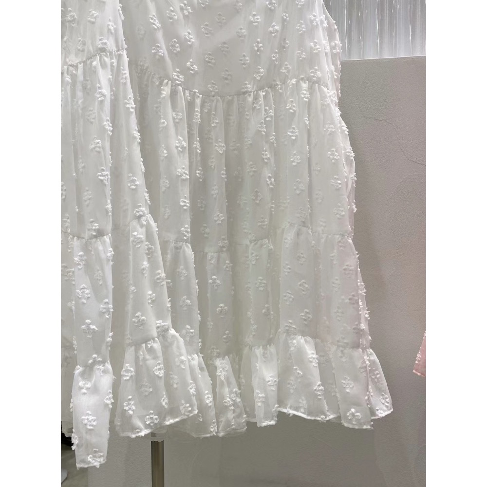 韓國🇰🇷代購Mimmi家法式波點❤️顯瘦百搭純色連衣裙-細節圖5
