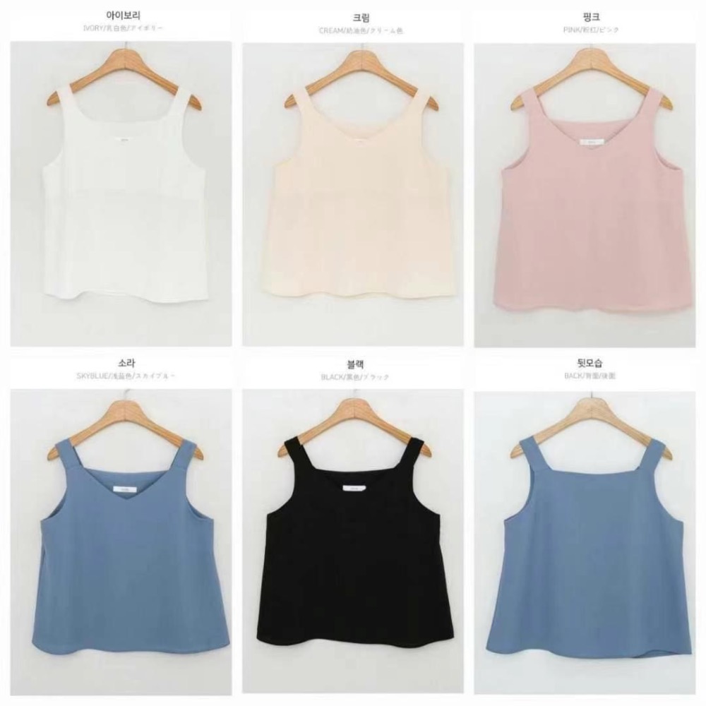 ￼韓國代購🇰🇷女吊帶緞面西裝內搭背心❤️OL百搭款-細節圖8