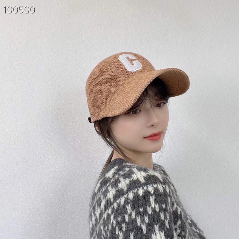 🌸韓國代購🇰🇷🌸C字母棒球帽🔥帽編織紋路（網紅款）-細節圖5