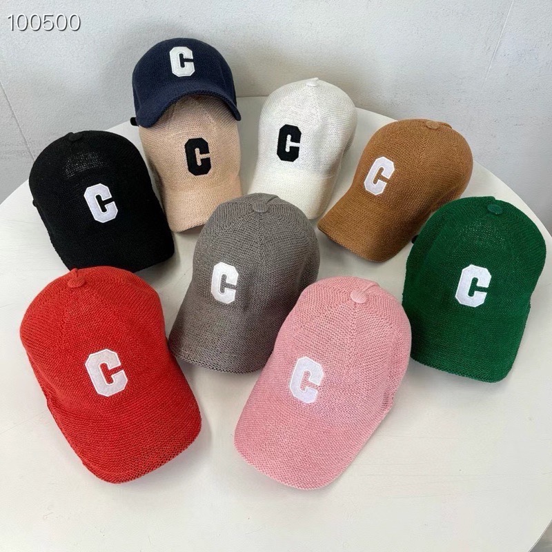 🌸韓國代購🇰🇷🌸C字母棒球帽🔥帽編織紋路（網紅款）-細節圖8
