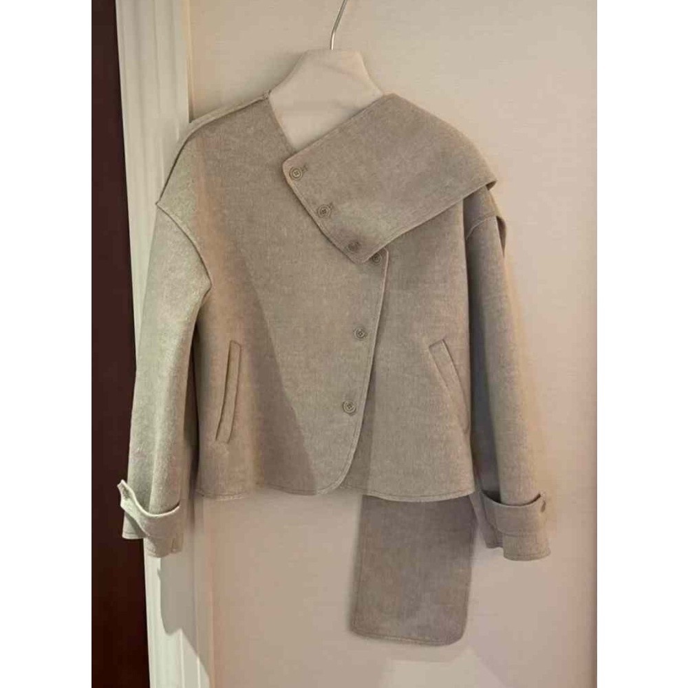 ￼韓國🇰🇷代購❤️短版2024百搭造型毛外套-規格圖8