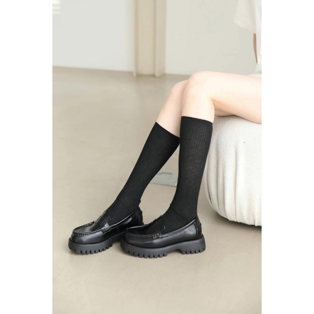 **韓國代購🇰🇷 東大門真皮樂福厚底豆豆鞋 ❤️ (賣場人氣商品)**-細節圖2