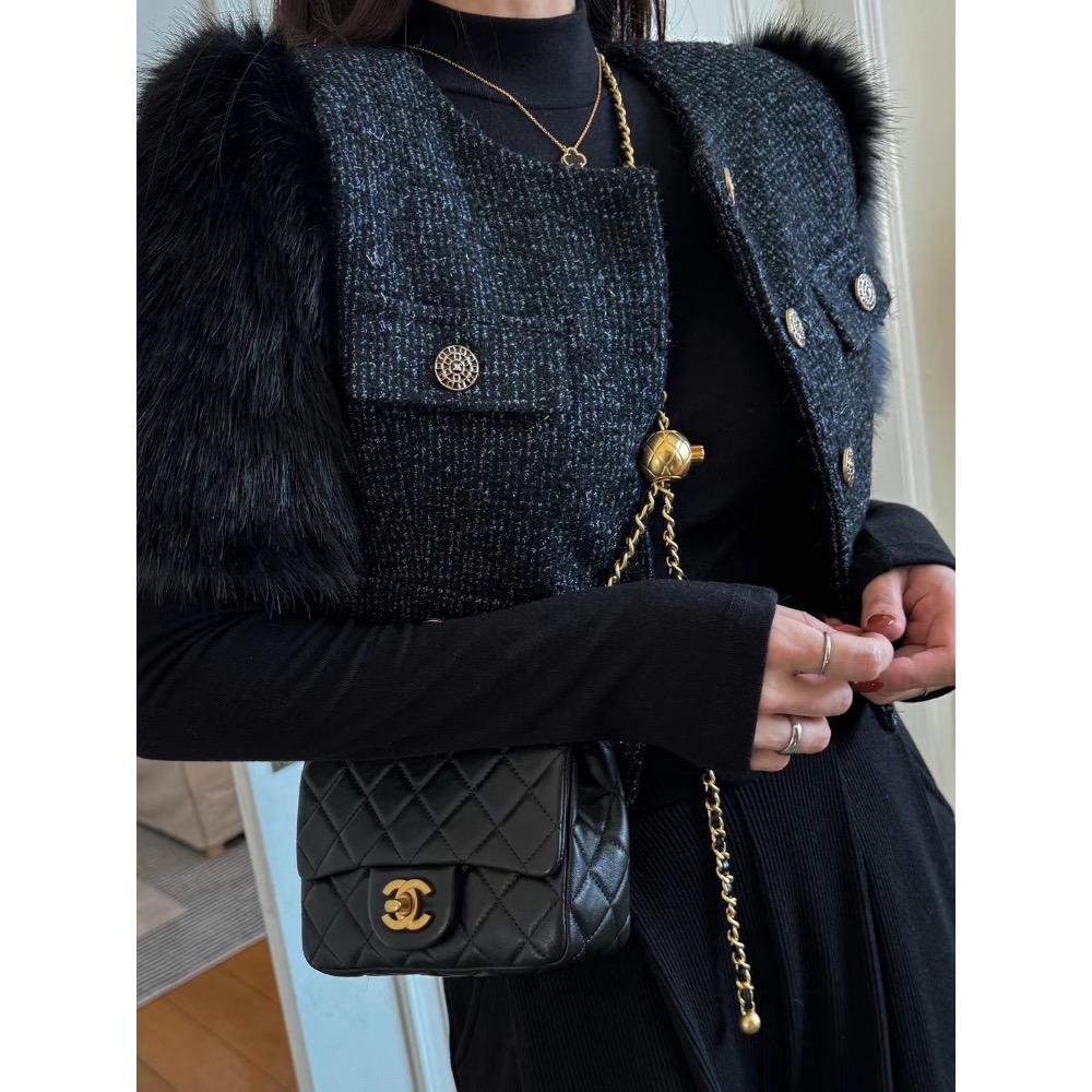 ￼韓國🇰🇷代購正韓Slit家小香風貴氣名媛小姊姊背心-細節圖11