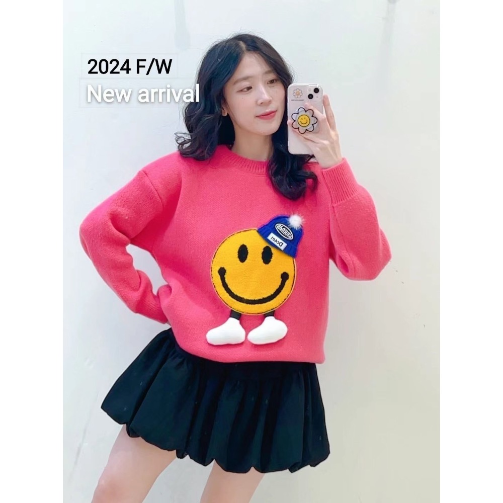 ￼正韓代購🇰🇷微笑家毛衣T❤️超可愛-細節圖2