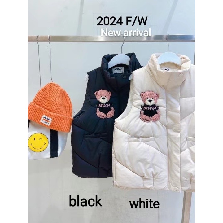 ￼正韓代購🇰🇷微笑家小熊鋪面羽絨背心❤️超可愛-細節圖4