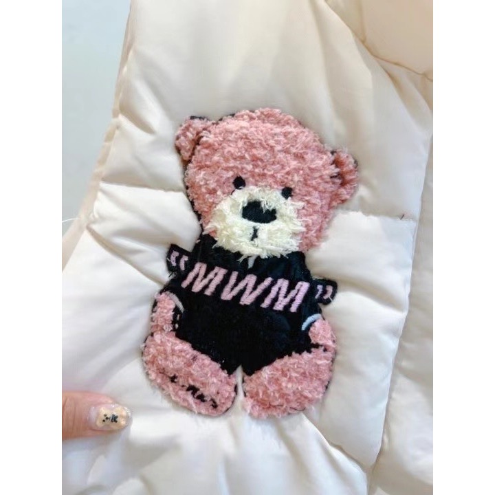 ￼正韓代購🇰🇷微笑家小熊鋪面羽絨背心❤️超可愛-細節圖6