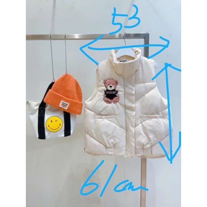￼正韓代購🇰🇷微笑家小熊鋪面羽絨背心❤️超可愛-細節圖7