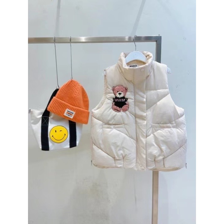 ￼正韓代購🇰🇷微笑家小熊鋪面羽絨背心❤️超可愛-規格圖9