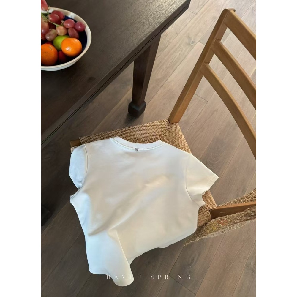 ￼每季都熱賣的愛心小飛袖Tee 社群推廣價$🍋春款CP值！精挑細選♥️ 每年夏天的經典款！！-細節圖3