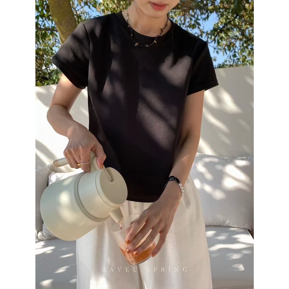 ￼每季都熱賣的愛心小飛袖Tee 社群推廣價$🍋春款CP值！精挑細選♥️ 每年夏天的經典款！！-細節圖6