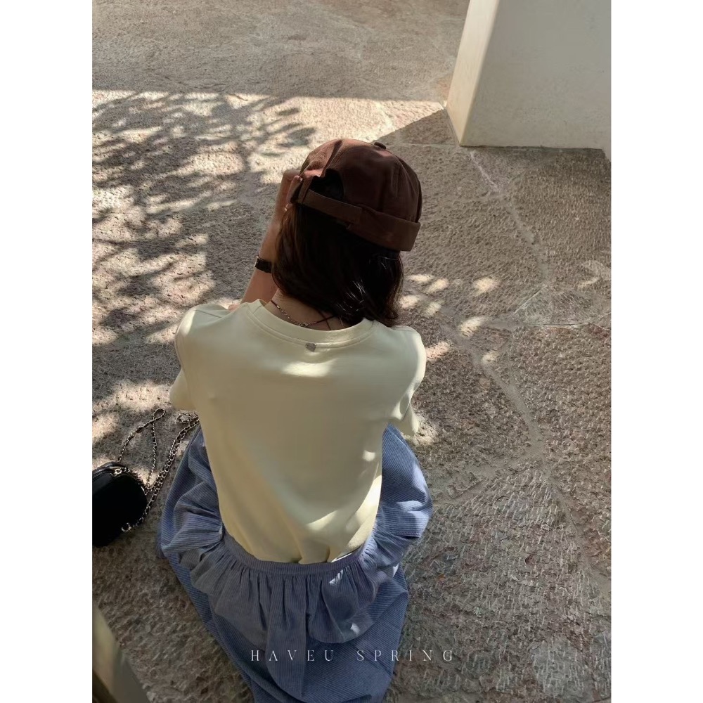 ￼每季都熱賣的愛心小飛袖Tee 社群推廣價$🍋春款CP值！精挑細選♥️ 每年夏天的經典款！！-細節圖8