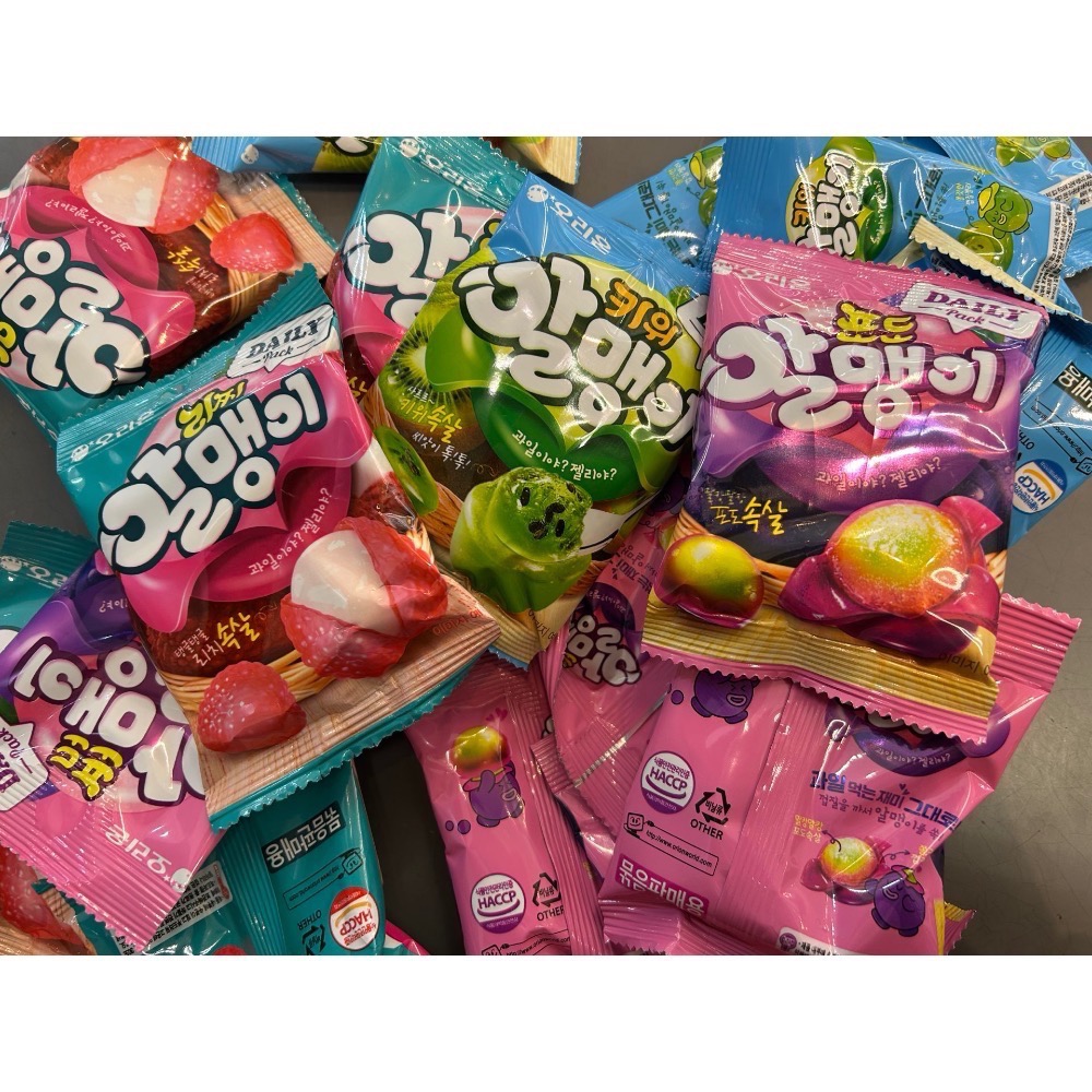 韓國代購🇰🇷🔥軟糖界天花板、樂天超市人氣零食🔥 orion爆漿剝皮軟糖-有3種口味 (每袋有6小包)-細節圖7