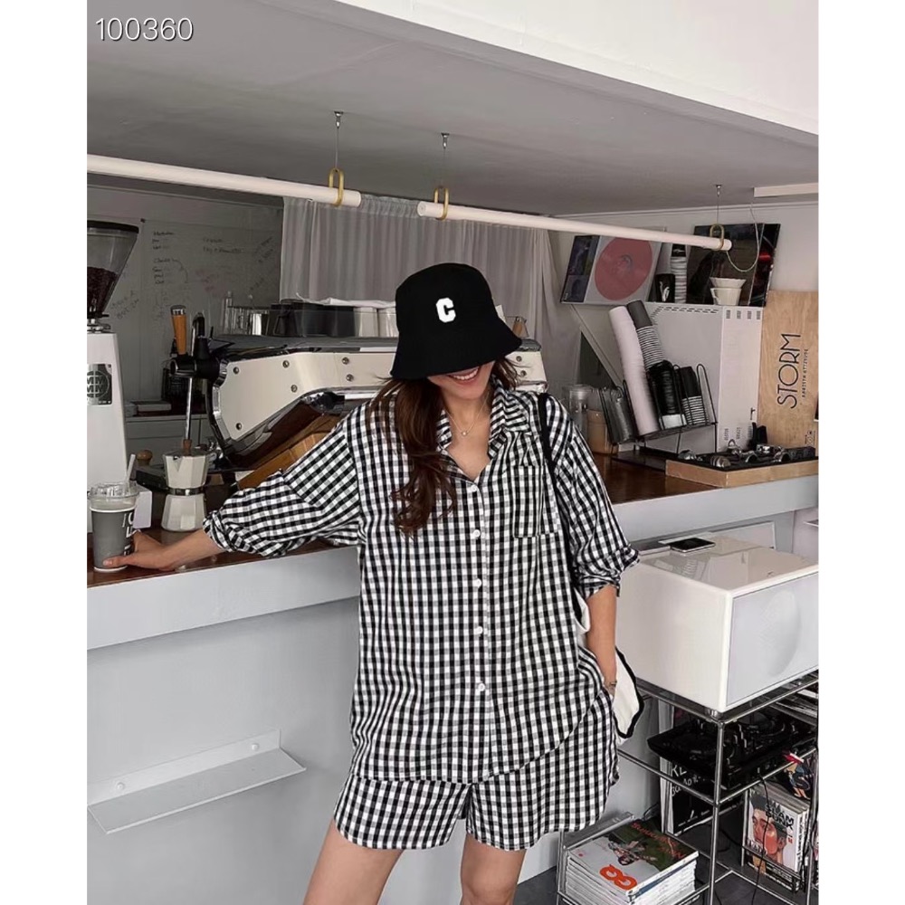 韓國🇰🇷代購🍃🍃漁夫帽 壓線帽檐 帽型好看 不挑人 C字母圖標 時尚百搭😍😍😍-細節圖4