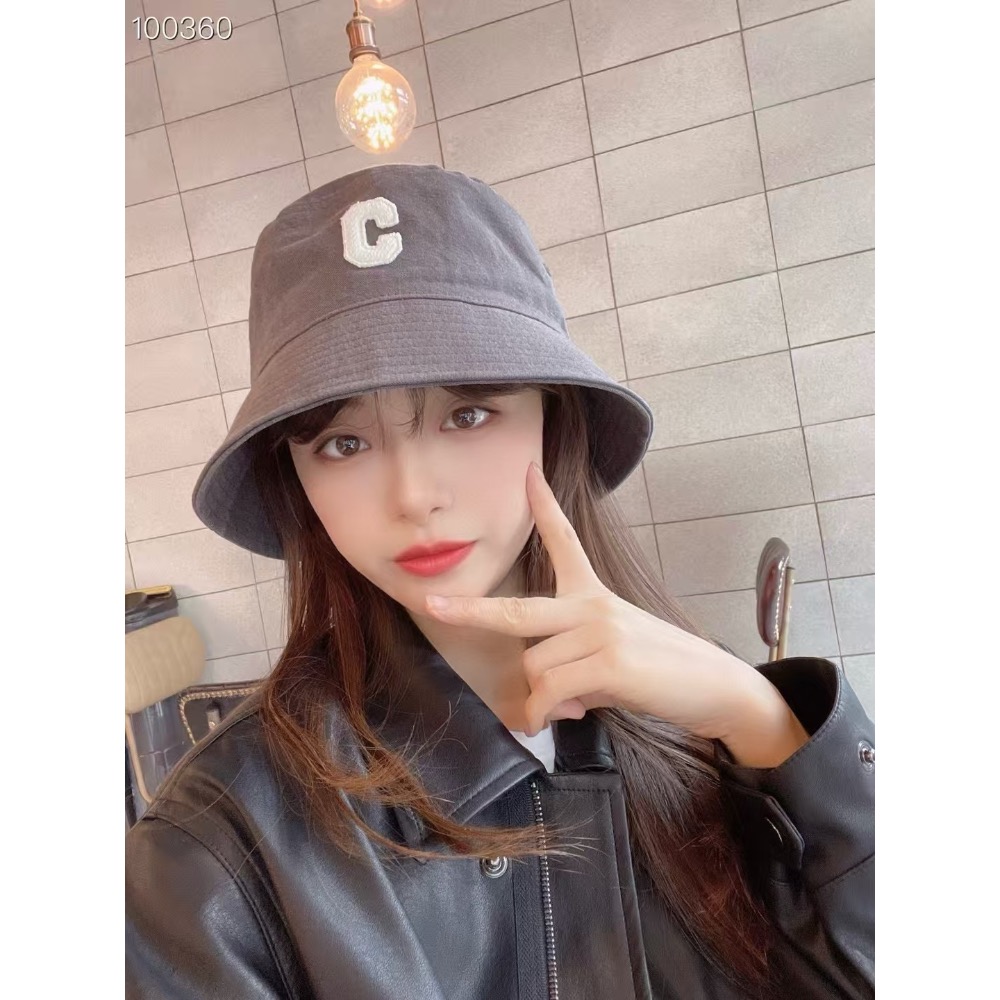 韓國🇰🇷代購🍃🍃漁夫帽 壓線帽檐 帽型好看 不挑人 C字母圖標 時尚百搭😍😍😍-規格圖9