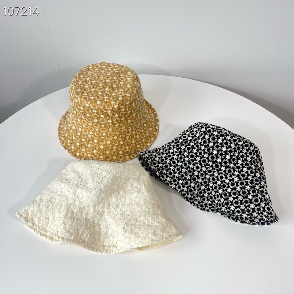 🌸韓國代購🌸漁夫帽 帽型好 刺繡小花朵圖案 韓系時尚 上頭好看🔥🔥🔥🔥-細節圖5