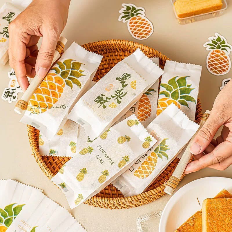 鳳梨酥包裝禮盒（含包裝袋6底托6）-細節圖4