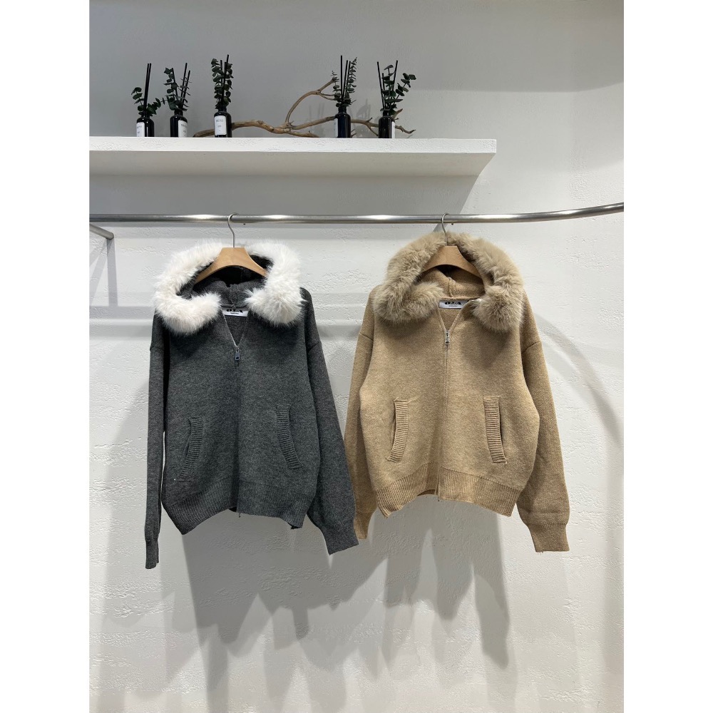 🍂 韓國代購🇰🇷秋冬必收✨韓國人氣款毛毛連帽上衣🍂-細節圖3