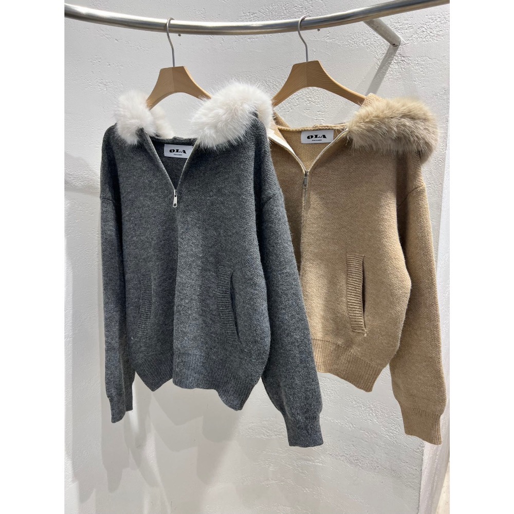 🍂 韓國代購🇰🇷秋冬必收✨韓國人氣款毛毛連帽上衣🍂-細節圖4