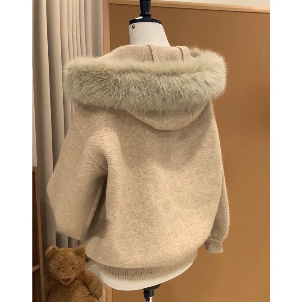 🍂 韓國代購🇰🇷秋冬必收✨韓國人氣款毛毛連帽上衣🍂-細節圖6