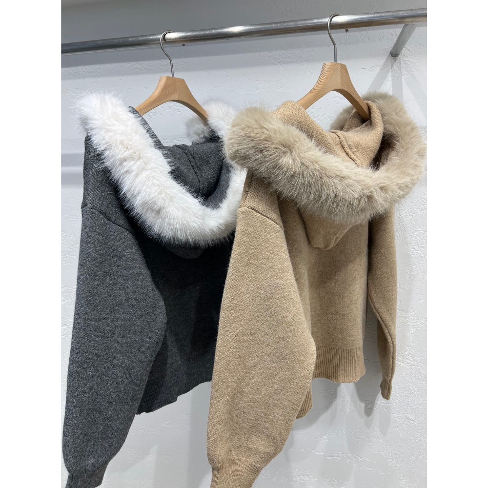 🍂 韓國代購🇰🇷秋冬必收✨韓國人氣款毛毛連帽上衣🍂-細節圖8