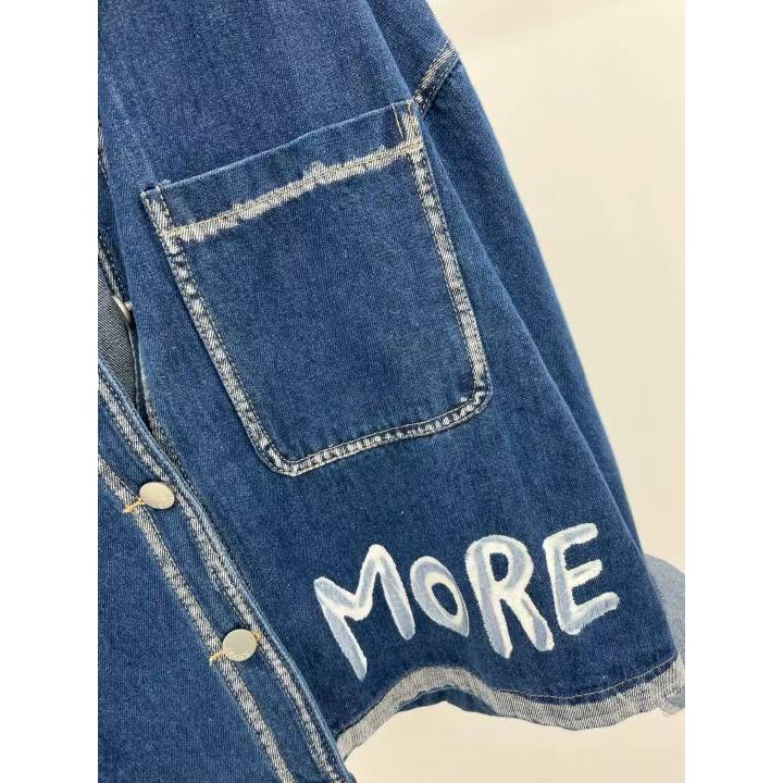 韓國代購🇰🇷正韓微笑家牛仔外套😄 2025 F/W New Arrival！正韓🇰🇷 微笑家手繪丹寧外套 ✨-細節圖8