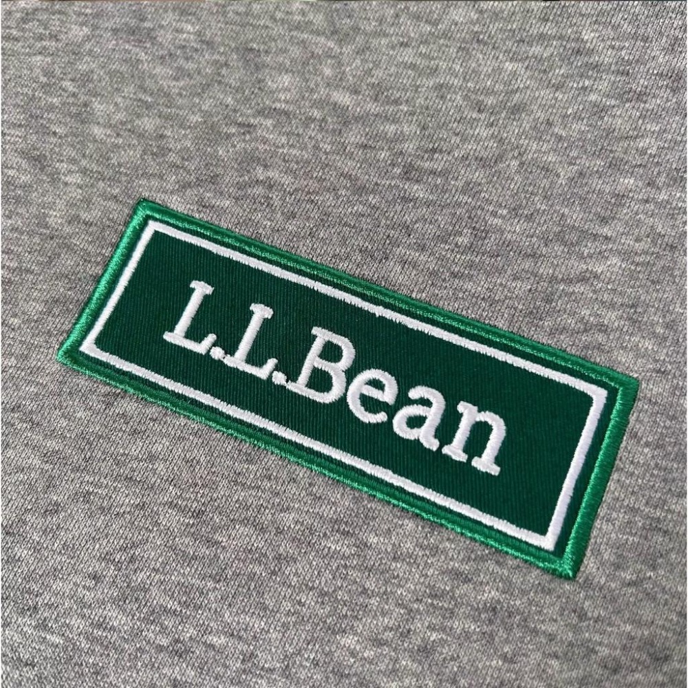 【胖胖俠】BEAMS 聯名LLBean日系復古重磅字母LOGO刺繡頭套衛衣連帽帽T-細節圖7