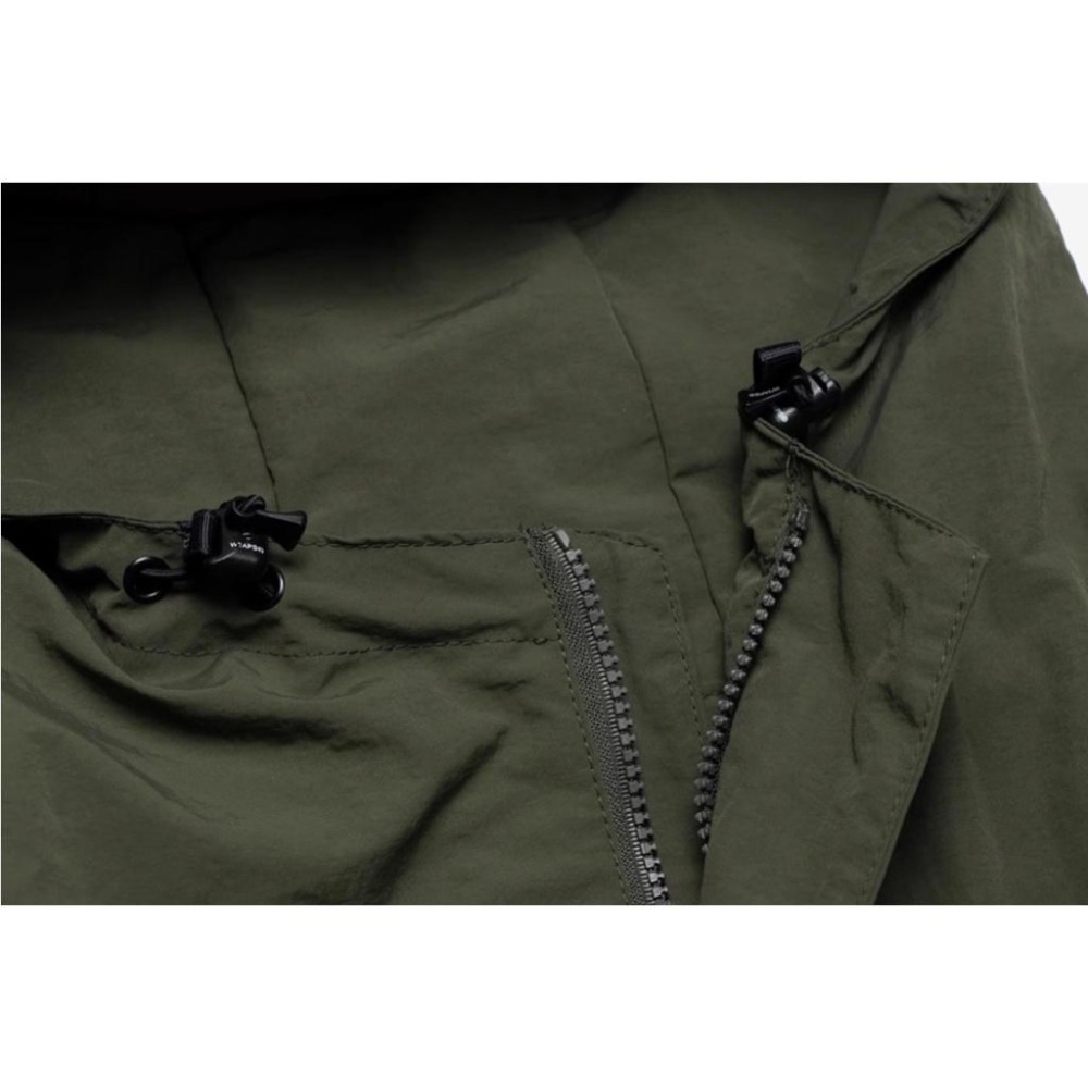 【胖胖俠】WTAPS NYLON.TUSSAH.FORTLESS工裝衝鋒衣半拉鍊頭套連帽風衣夾克-細節圖4