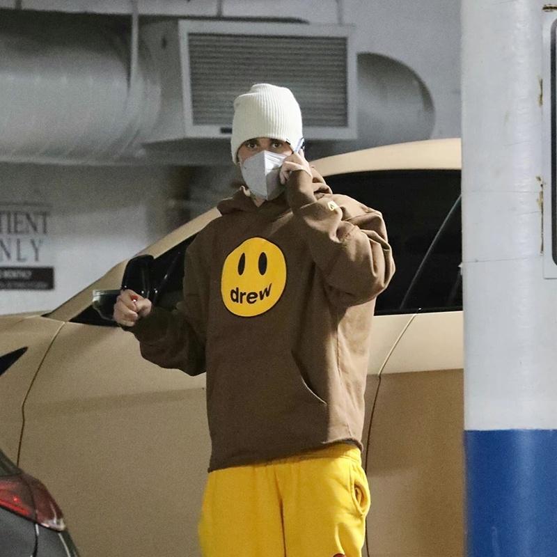 《米諾潮流》Drew house 笑臉潮牌賈斯汀比伯情侶同款秋冬長袖連帽衛衣-細節圖4