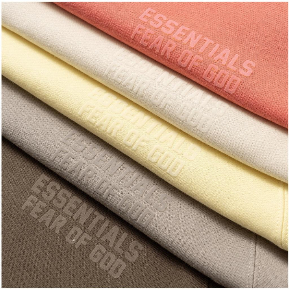 《米諾潮流》正品 ESSENTIALS奶白色字母潮牌高街寬鬆大學T男女情侶款-細節圖3