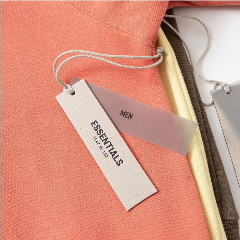 《米諾潮流》正品 ESSENTIALS奶白色字母潮牌高街寬鬆大學T男女情侶款-細節圖4