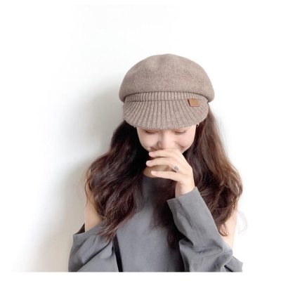 《米諾潮流》100%羊毛日本製🇯🇵Vivienne Westwood土星皮標復古報童帽 貝雷帽 毛帽