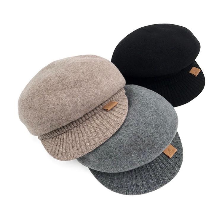 《米諾潮流》100%羊毛日本製🇯🇵Vivienne Westwood土星皮標復古報童帽 貝雷帽 毛帽-細節圖7