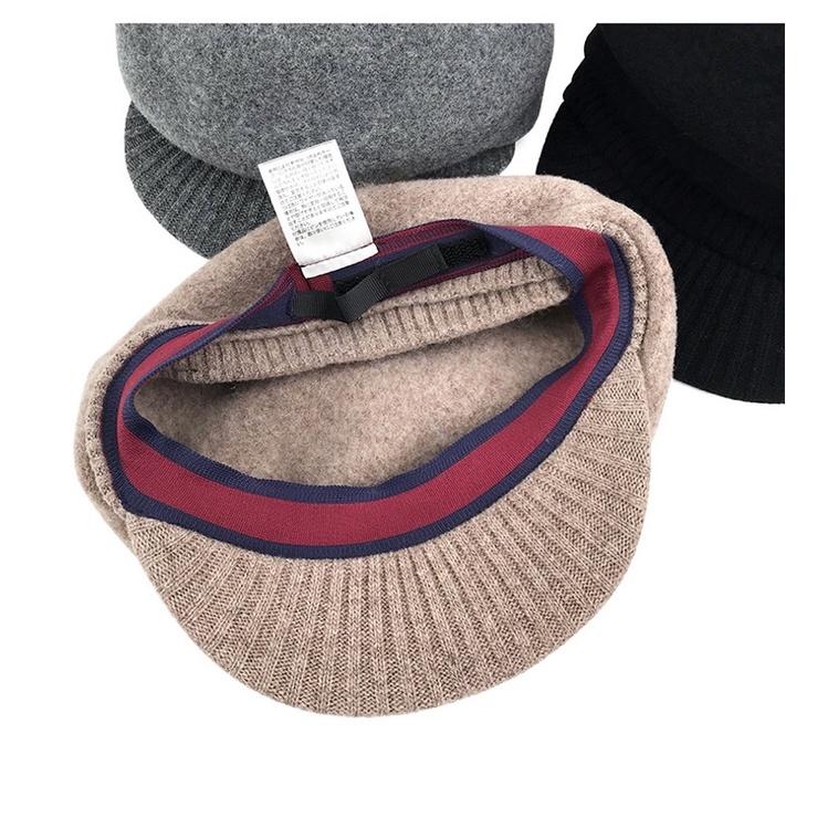 《米諾潮流》100%羊毛日本製🇯🇵Vivienne Westwood土星皮標復古報童帽 貝雷帽 毛帽-細節圖9