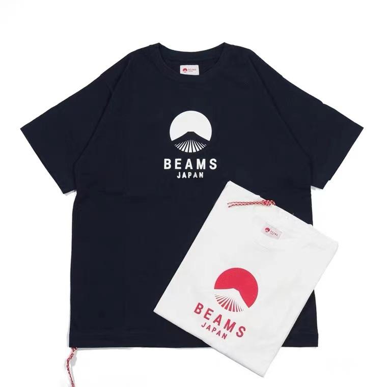 《米諾潮流》BEAMS JAPAN 20SS日系定番富士山印花 紅繩短袖T恤-細節圖4