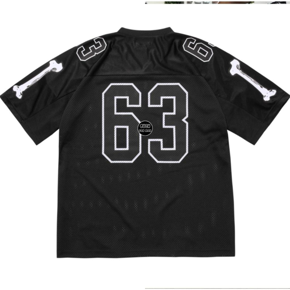 【FAT MAN】SPRME Bones Football Jersey 63 球衣短袖 寬鬆版型 男女同款-細節圖3