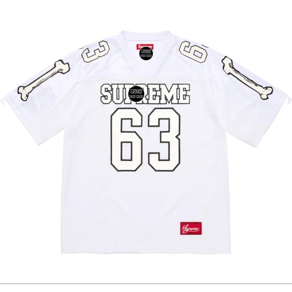 【FAT MAN】SPRME Bones Football Jersey 63 球衣短袖 寬鬆版型 男女同款-細節圖4