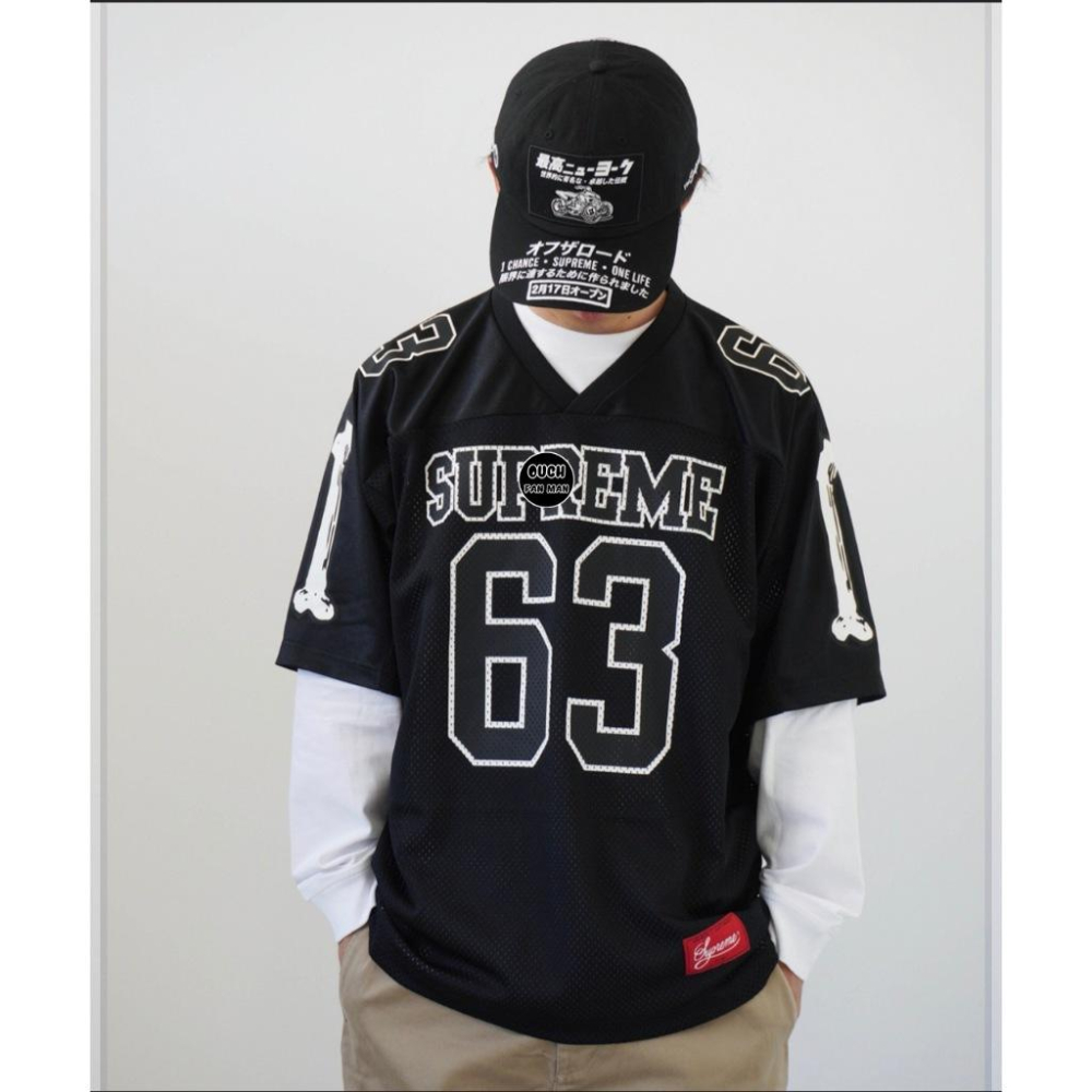 【FAT MAN】SPRME Bones Football Jersey 63 球衣短袖 寬鬆版型 男女同款-細節圖6