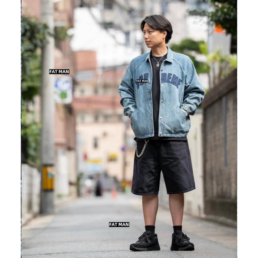 【FAT MAN】SPRME 25FW ARC COACHES JACKET刺繡貼布夾克外套 牛仔外套 男女同款-細節圖6