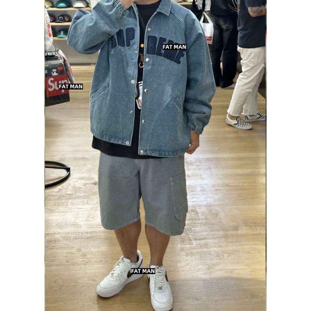 【FAT MAN】SPRME 25FW ARC COACHES JACKET刺繡貼布夾克外套 牛仔外套 男女同款-細節圖7