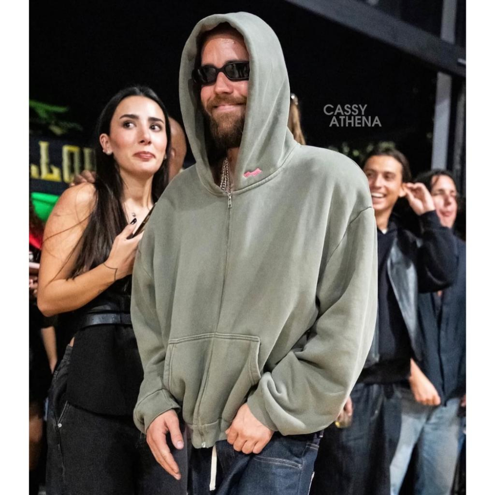 【FAT MAN】唯一實拍 SKYLRK 小賈斯丁Justin Bieber 男女 綠色拉鏈外套-細節圖4