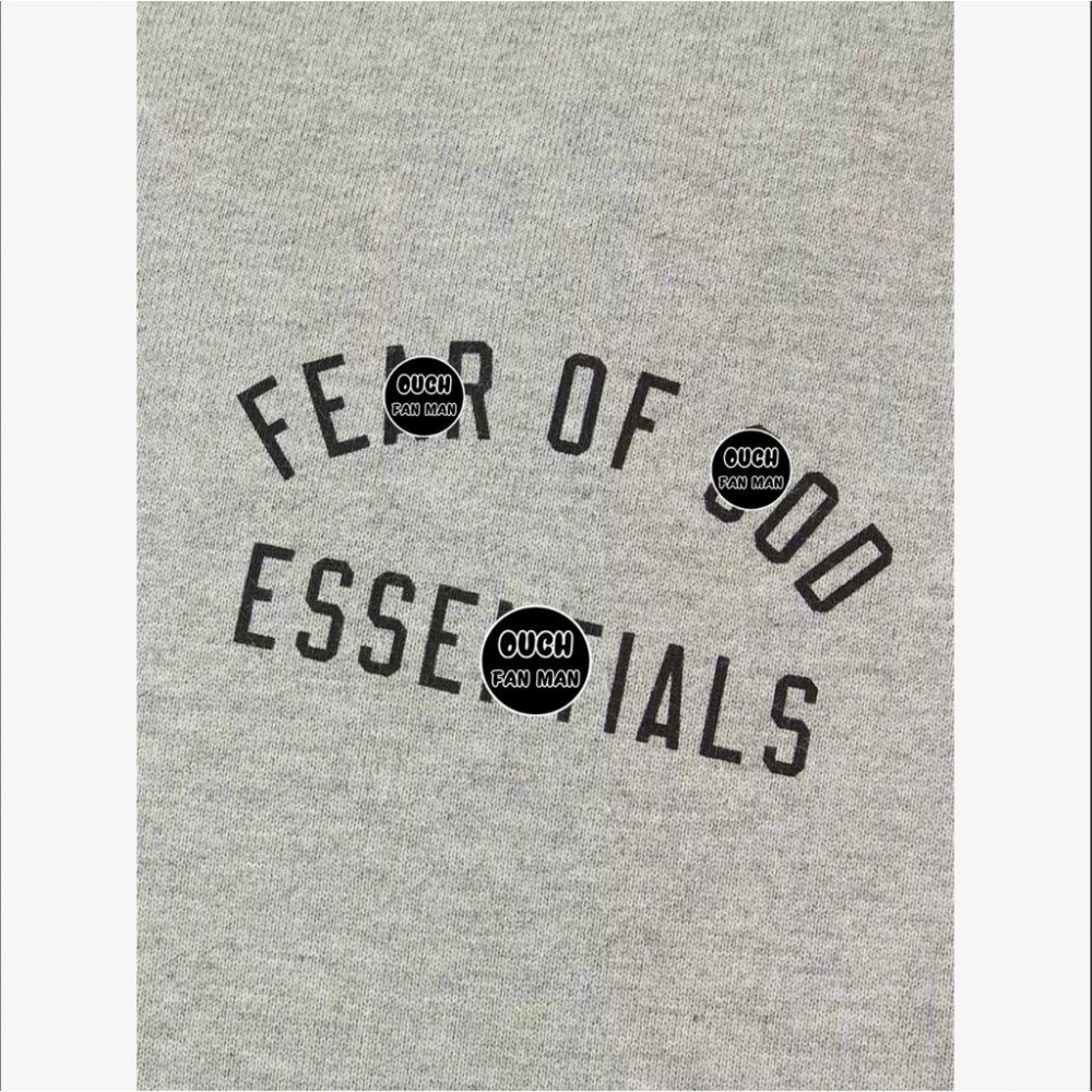 【FAT MAN】ESENTALS 印花套頭長袖 POLO 衫 潮流設計 男女同款 寬鬆版型-細節圖7