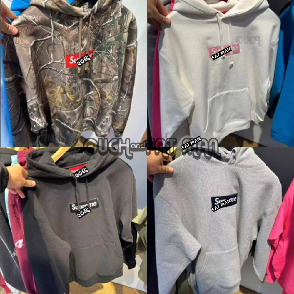 【FAT MAN】SPRME 25ss LOGO HOODED 迷彩 刺繡 印花帽T 男女同款 寬鬆版型-細節圖3