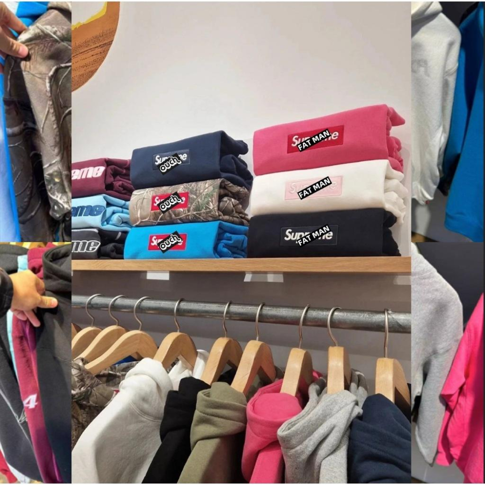 【FAT MAN】SPRME 25ss LOGO HOODED 迷彩 刺繡 印花帽T 男女同款 寬鬆版型-細節圖4