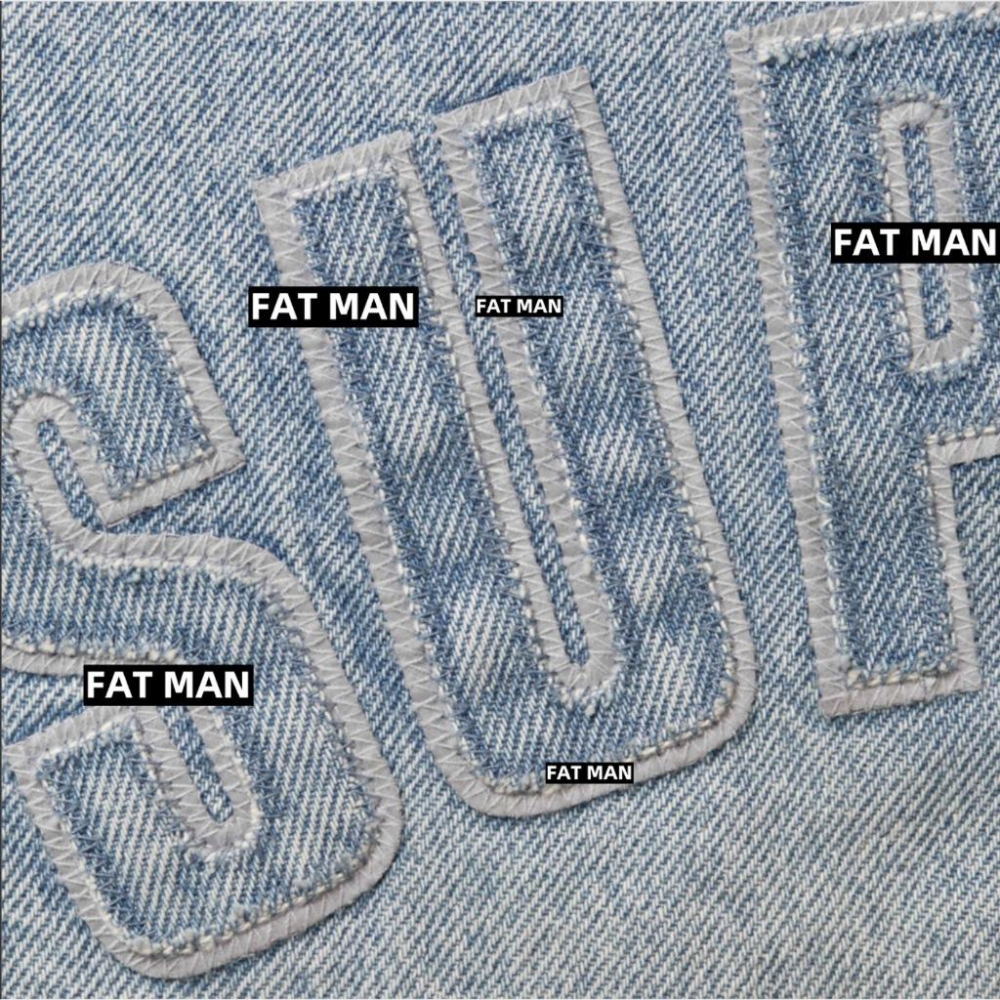 【FAT MAN】SPRME 25FW REFLECTIVE 反光線條 字母外套 男女同款 寬鬆版型-細節圖4
